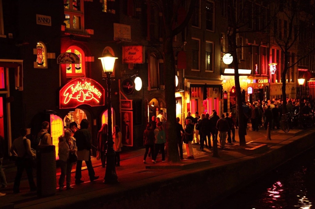The Red Light District in Amsterdam, the Netherlands.