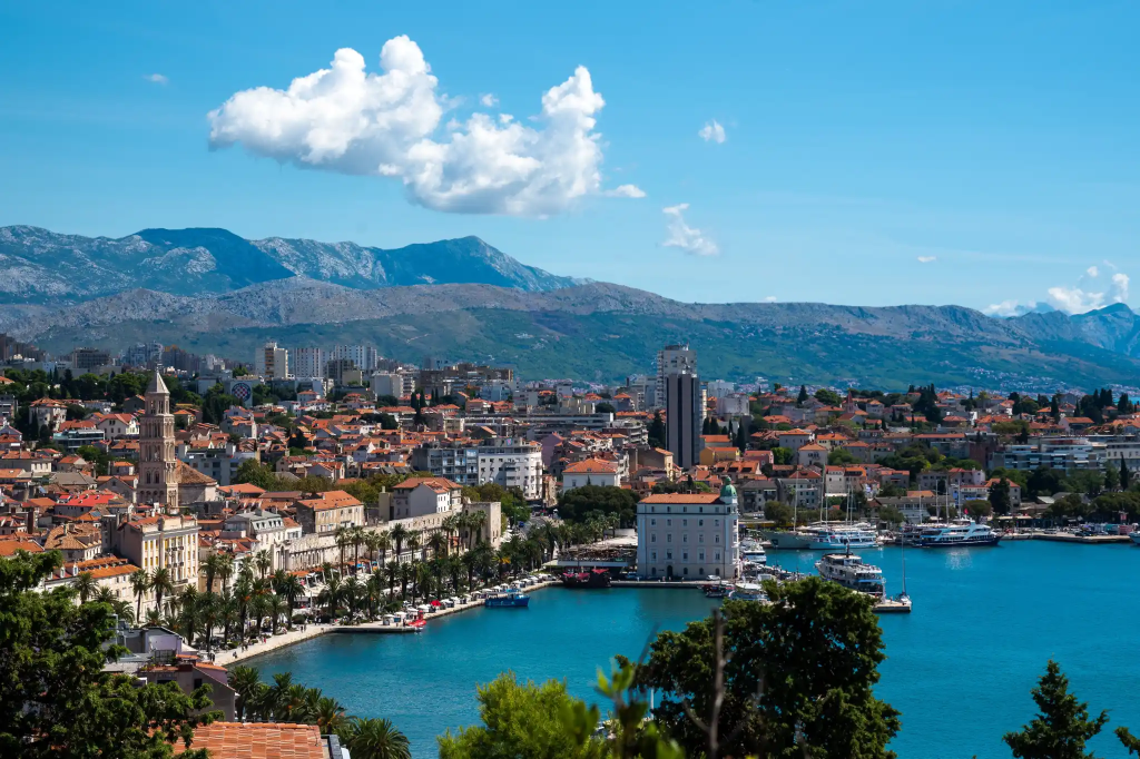 The boulevard of Split, Croatia.