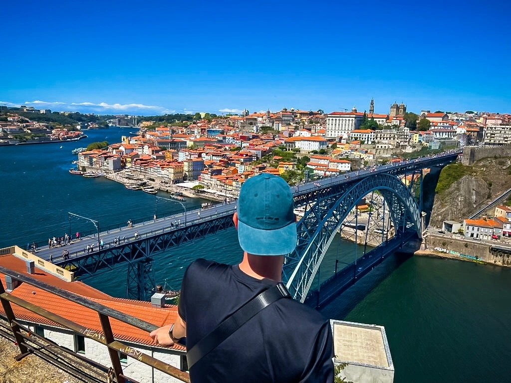 The Ponte Dom Luis I bridge in Porto, Portugal.